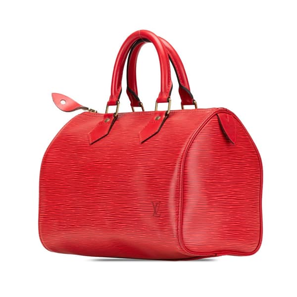 Pre-owned Louis Vuitton Epi Speedy 25 Red