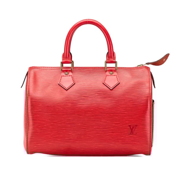 Pre-owned Louis Vuitton Epi Speedy 25 Red