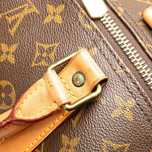 Pre-owned Louis Vuitton Monogram Keepall 55 Brown