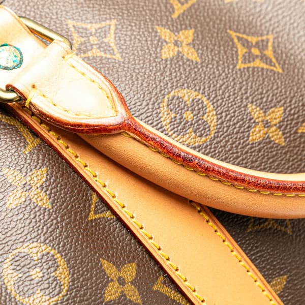Pre-owned Louis Vuitton Monogram Keepall 55 Brown