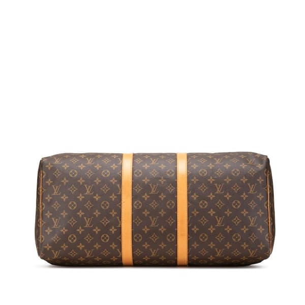 Pre-owned Louis Vuitton Monogram Keepall 55 Brown