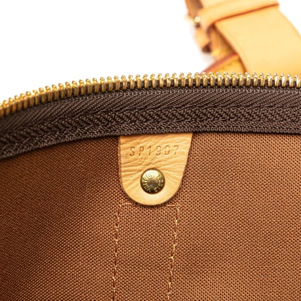 Pre-owned Louis Vuitton Monogram Keepall 55 Brown