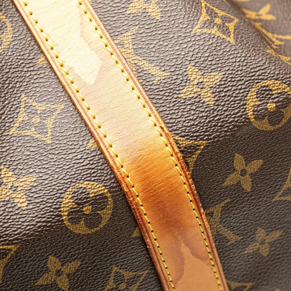 Pre-owned Louis Vuitton Monogram Keepall 55 Brown