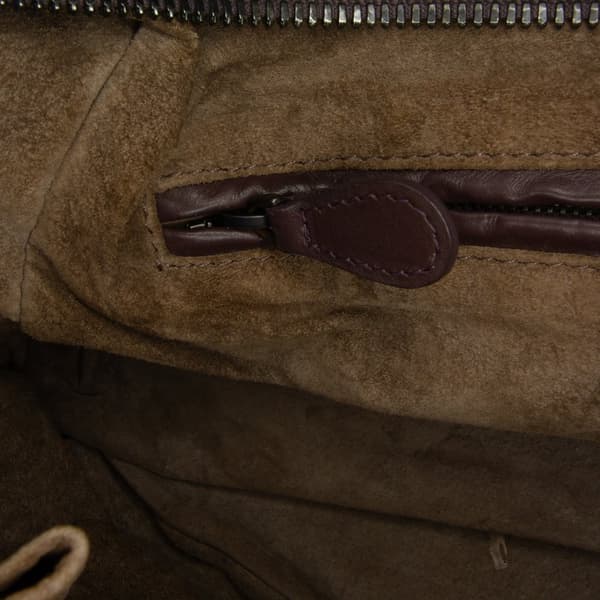 Pre-owned Bottega Veneta Nappa Intrecciato Boston Bag Brown