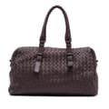 Pikkukuva 1 / 10: Pre-owned Bottega Veneta Nappa Intrecciato Boston Bag Brown