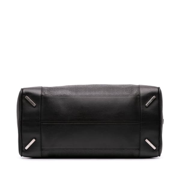 Pre-owned LOEWE XL Anagram Embossed Amazona 75 Travel Bag Black