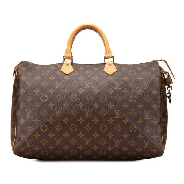 Pre-owned Louis Vuitton Monogram Speedy 40 Brown