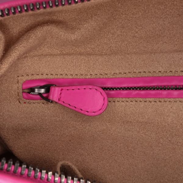 Pre-owned Bottega Veneta Nappa Intrecciato Boston Bag Pink