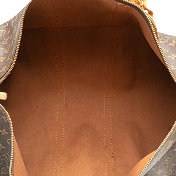 Pre-owned Louis Vuitton Monogram Keepall 55 Brown