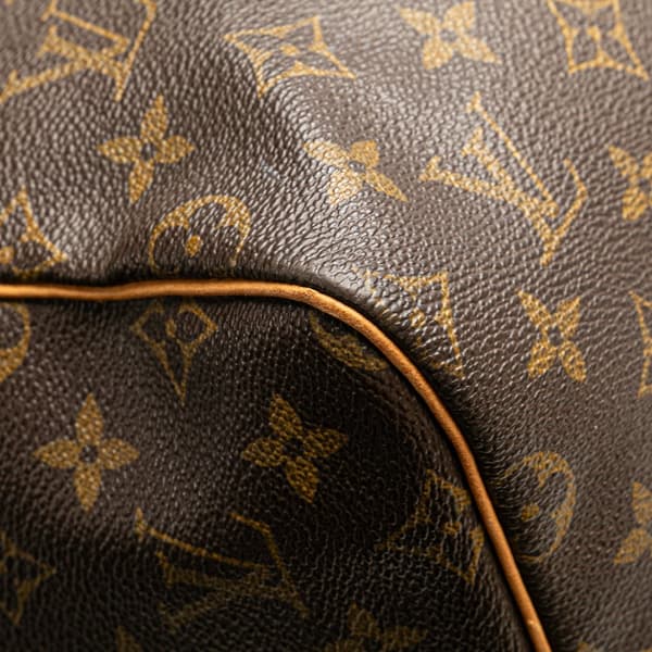 Pre-owned Louis Vuitton Monogram Keepall 55 Brown