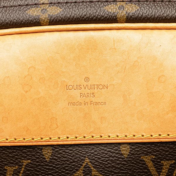 Pre-owned Louis Vuitton Monogram Alize 24 Heures Brown