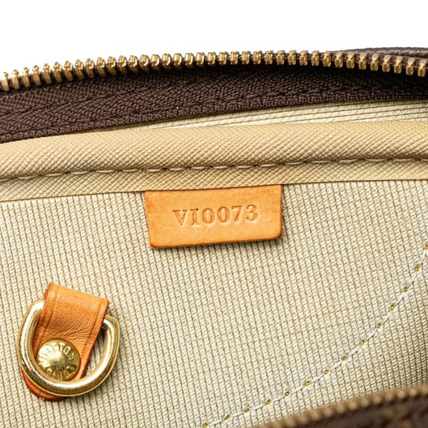 Pre-owned Louis Vuitton Monogram Alize 24 Heures Brown