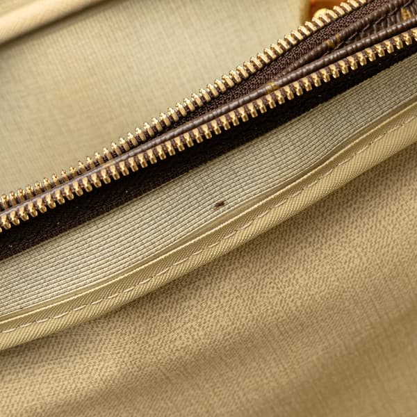 Pre-owned Louis Vuitton Monogram Alize 24 Heures Brown