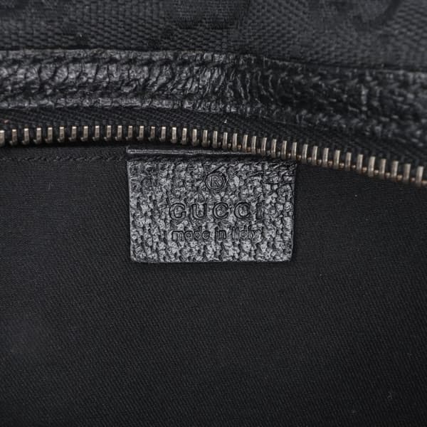 Pre-owned Gucci GG Canvas Boston Bag Black