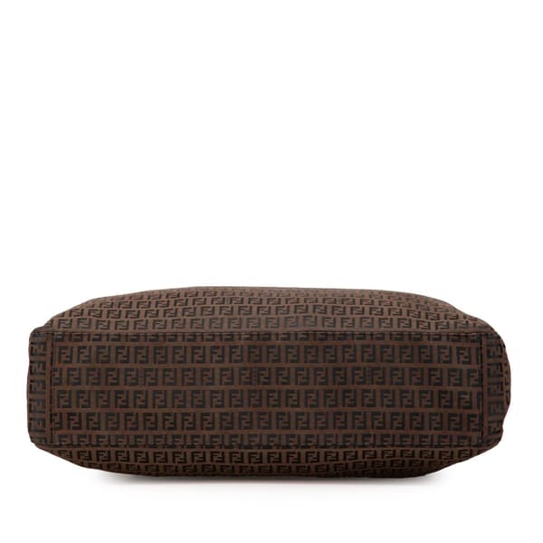 Pre-owned Fendi Zucchino Canvas Travel Bag Brown