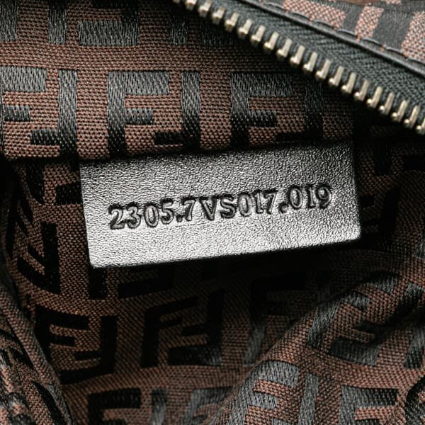 Pre-owned Fendi Zucchino Canvas Travel Bag Brown