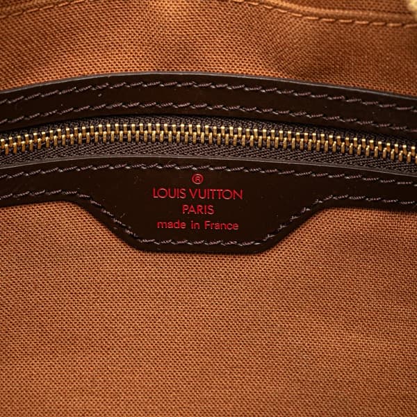 Pre-owned Louis Vuitton Damier Ebene Ribera GM Brown