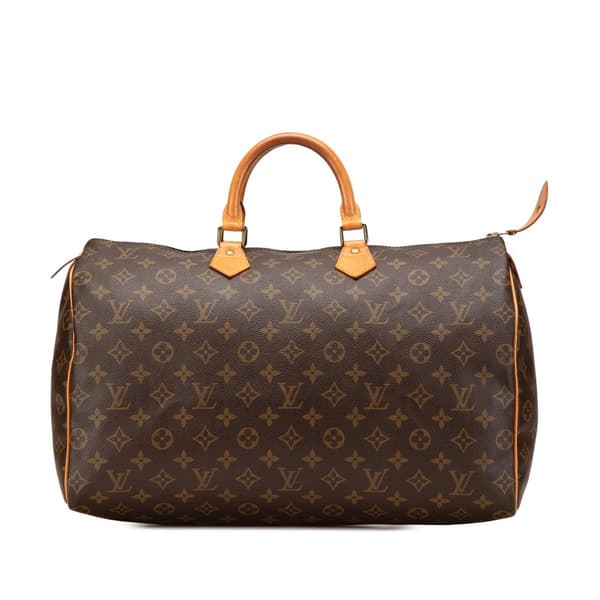 Pre-owned Louis Vuitton Monogram Speedy 40 Brown