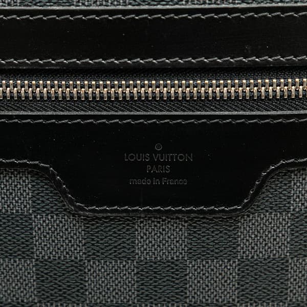 Pre-owned Louis Vuitton Damier Graphite Pegase 55 Black