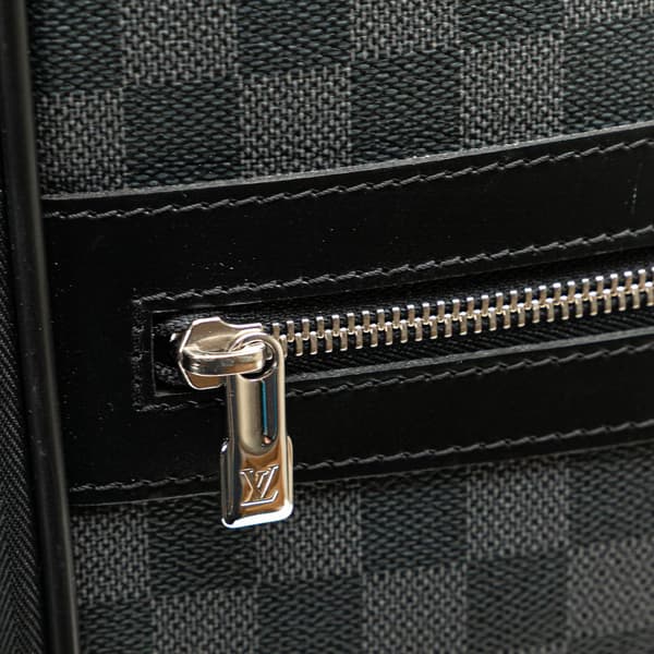 Pre-owned Louis Vuitton Damier Graphite Pegase 55 Black