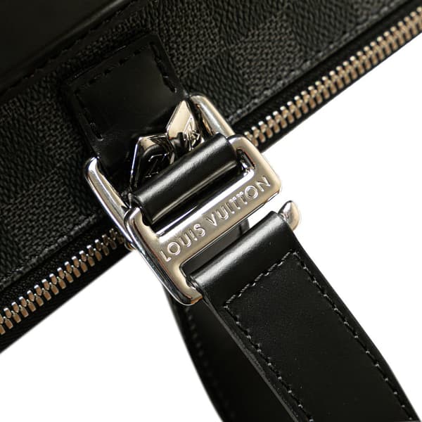 Pre-owned Louis Vuitton Damier Graphite Pegase 55 Black