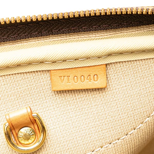 Pre-owned Louis Vuitton Monogram Alize 24 Heures Brown