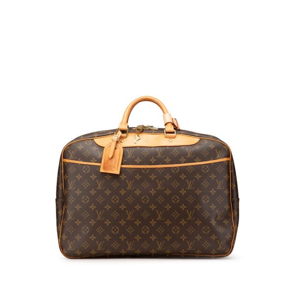 Pre-owned Louis Vuitton Monogram Alize 24 Heures Brown