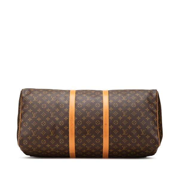 Pre-owned Louis Vuitton Monogram Keepall 60 Brown