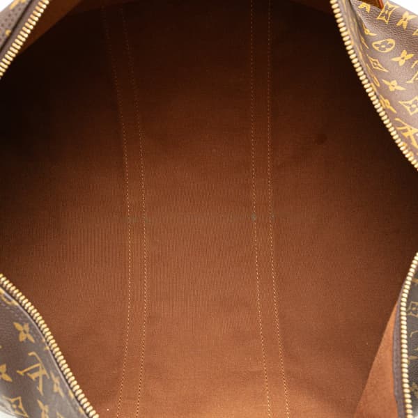 Pre-owned Louis Vuitton Monogram Keepall 60 Brown