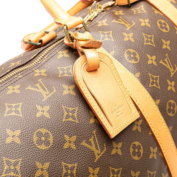 Pre-owned Louis Vuitton Monogram Keepall 60 Brown