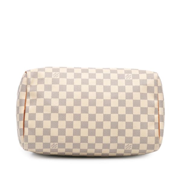 Pre-owned Louis Vuitton Damier Azur Speedy 30 White