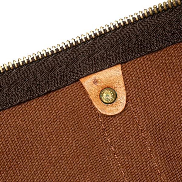 Pre-owned Louis Vuitton Monogram Keepall Bandouliere 55 Brown