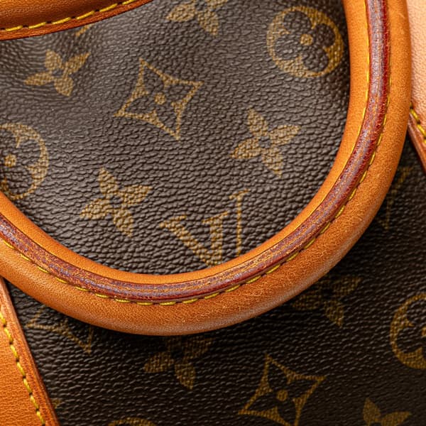 Pre-owned Louis Vuitton Monogram Keepall Bandouliere 55 Brown