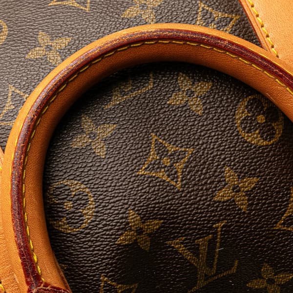 Pre-owned Louis Vuitton Monogram Keepall Bandouliere 55 Brown