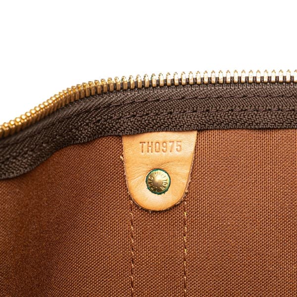 Pre-owned Louis Vuitton Monogram Keepall Bandouliere 50 Brown