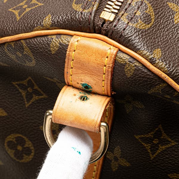 Pre-owned Louis Vuitton Monogram Keepall Bandouliere 50 Brown