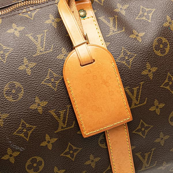 Pre-owned Louis Vuitton Monogram Keepall Bandouliere 50 Brown