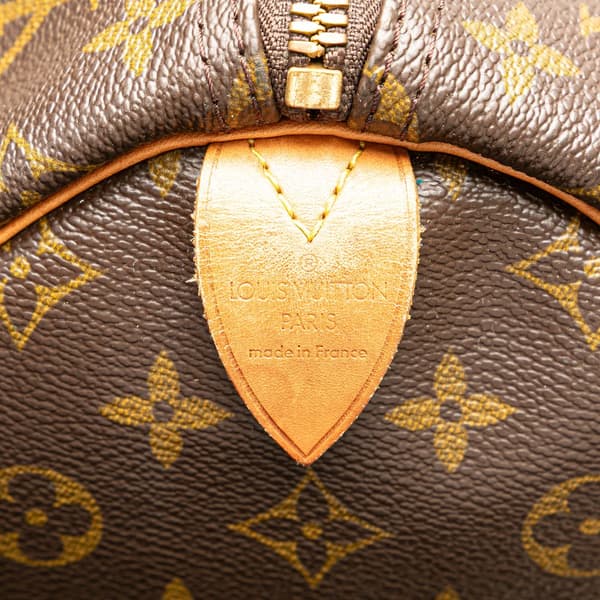 Pre-owned Louis Vuitton Monogram Keepall 55 Brown