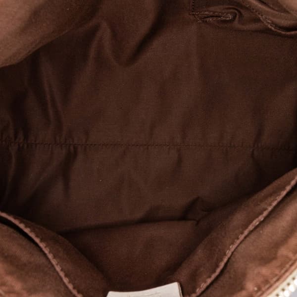 Pre-owned Gucci GG Canvas Trophy Boston Bag Brown