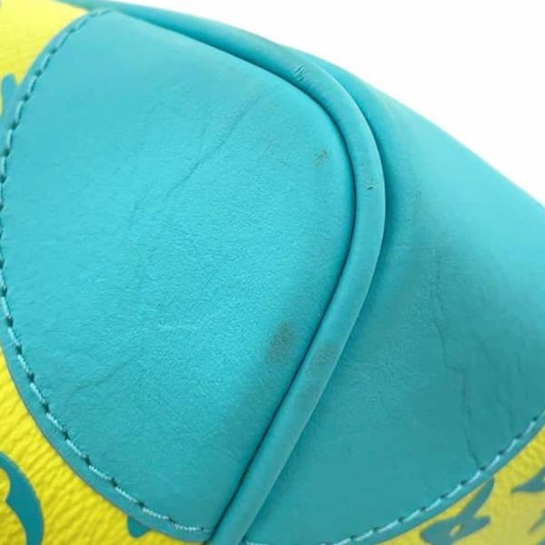 Pre-owned Louis Vuitton Monogram Playground Keepall Bandouliere 50 Yellow