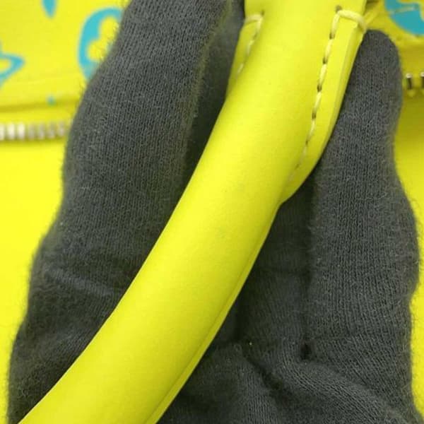 Pre-owned Louis Vuitton Monogram Playground Keepall Bandouliere 50 Yellow