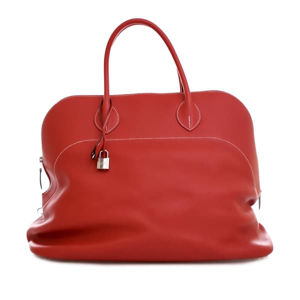 Pre-owned Hermès Sikkim Bolide Relax 45 Red