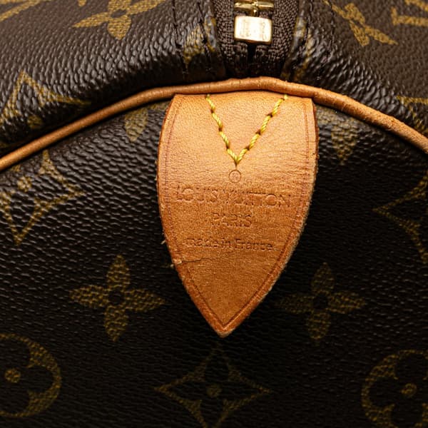 Pre-owned Louis Vuitton Monogram Keepall 55 Brown