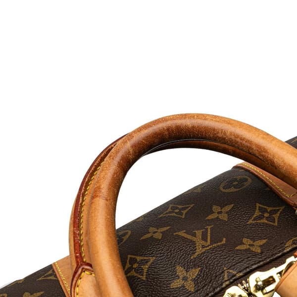 Pre-owned Louis Vuitton Monogram Keepall 55 Brown