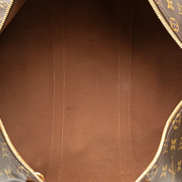 Pre-owned Louis Vuitton Monogram Keepall 50 Brown