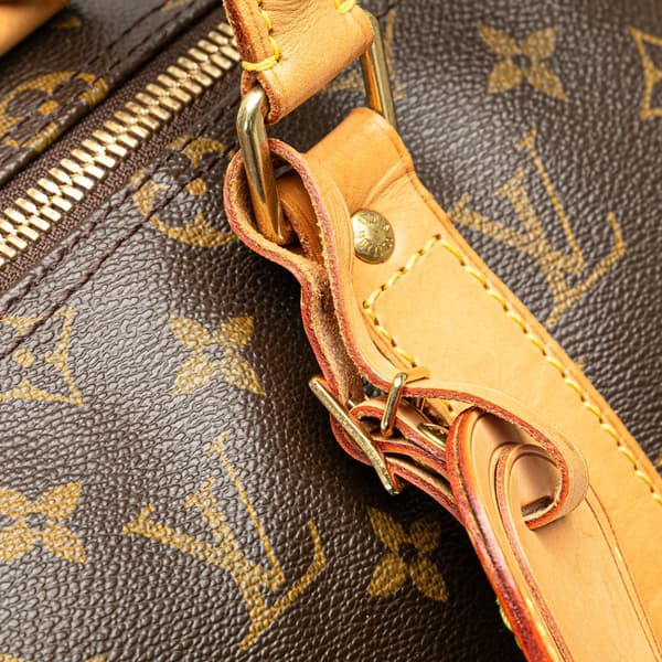 Pre-owned Louis Vuitton Monogram Keepall 50 Brown