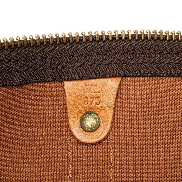 Pre-owned Louis Vuitton Monogram Keepall Bandouliere 60 Brown