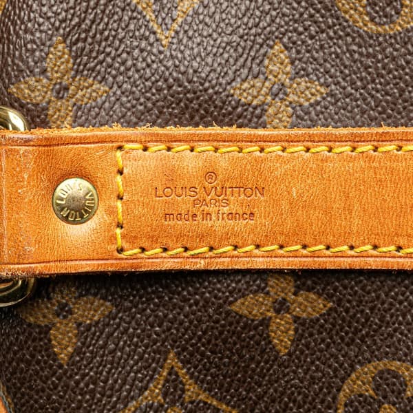 Pre-owned Louis Vuitton Monogram Keepall Bandouliere 60 Brown