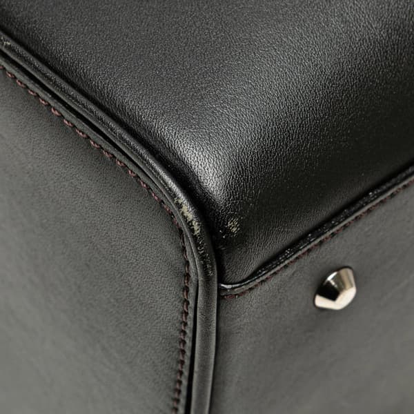 Pre-owned Burberry Leather Boston Bag Black