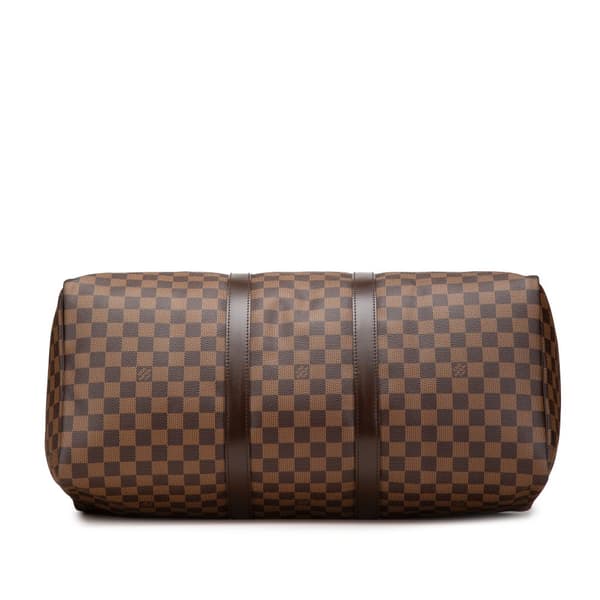 Pre-owned Louis Vuitton Damier Ebene Keepall 50 Brown